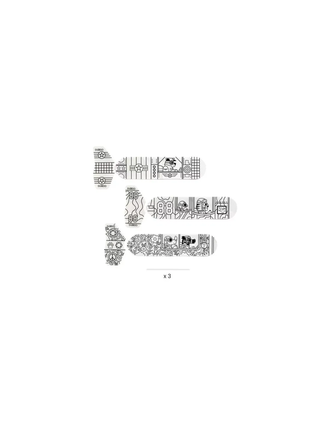 Djeco 3 avions à colorier dans le ciel - Do it Yourself