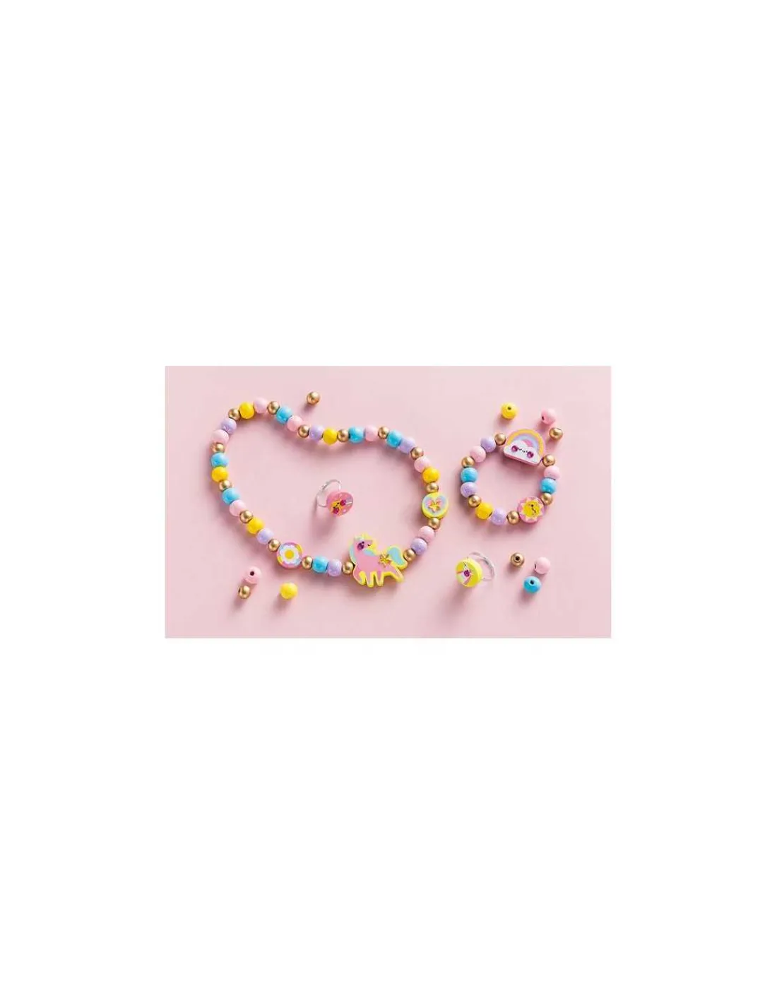 Janod 4 bijoux en bois à créer Pays arc-en-ciel -