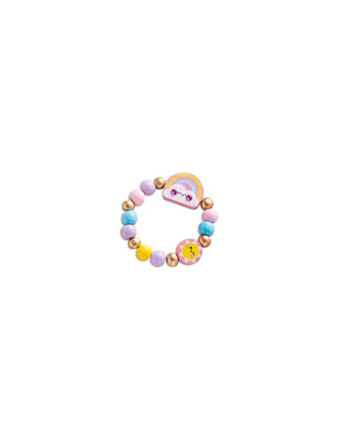 Janod 4 bijoux en bois à créer Pays arc-en-ciel -