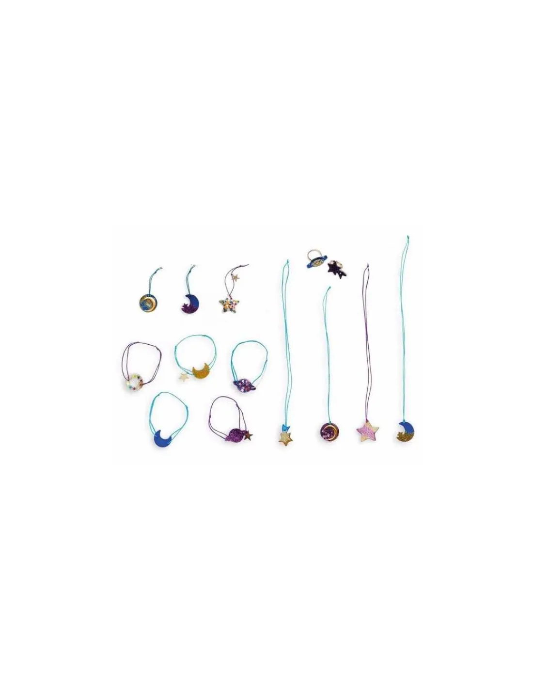 Janod 14 bijoux résine galaxie à créer - Les ateliers bijoux -