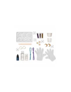 Janod 14 bijoux résine galaxie à créer - Les ateliers bijoux -