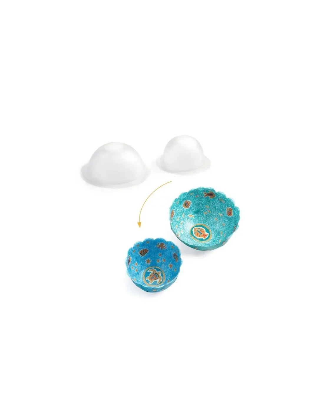 Djeco 2 coupelles papier à créer Dans la mer - Do it Yourself -