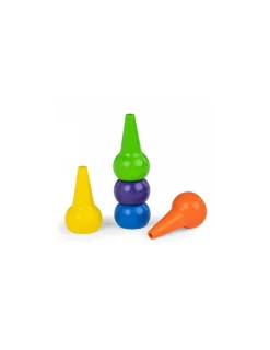 Enfant Moulin Roty 5 crayons de cire Les Popipop -
