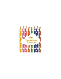 Enfant Djeco 8 crayons de couleur pour les petits -
