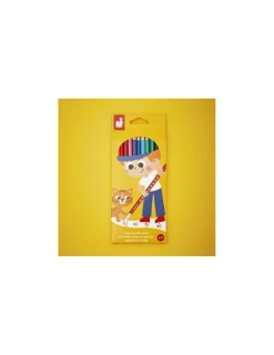 Enfant Janod 12 crayons effaçables -