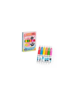 Enfant Moulin Roty 6 crayons multisurfaces Les Schmouks -