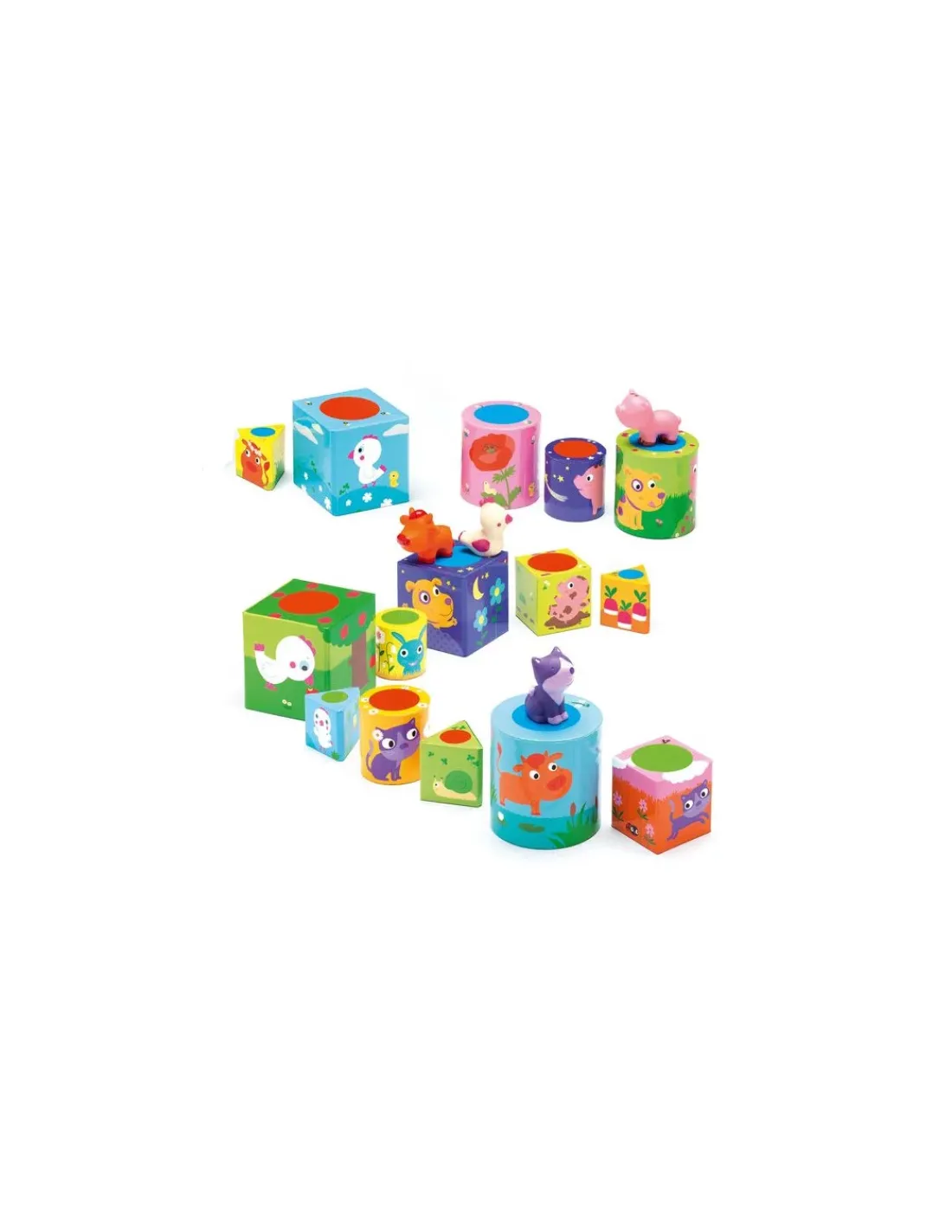 Enfant Djeco 3 jeux pour les petits Ludanimo -