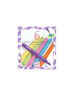 Enfant Djeco 6 marqueurs opaques Années 80 -