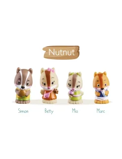Klorofil 4 personnages famille écureuil Nutnut