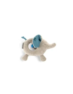 Moulin Roty Anneau hochet éléphant Sous mon baobab -
