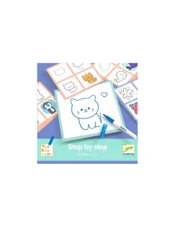 Djeco Apprendre à dessiner Step by step Babies & Co -