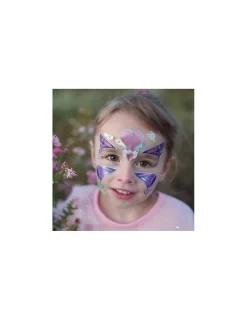 Enfant Great Pretenders Autocollants pour le visage fée papillon -