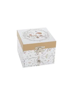 Trousselier Boîte à bijoux musicale cube Ecureuil dans la Prairie -