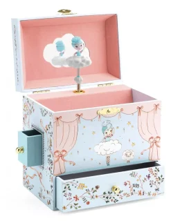 Enfant Little Big Room by Djeco Boîte à musique ballerine en scène - Djeco