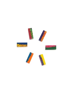 Enfant Moulin Roty Boîte de 6 pierres de cire multicolores -