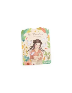 Moulin Roty Cahier de coloriage et stickers Les Rosalies -
