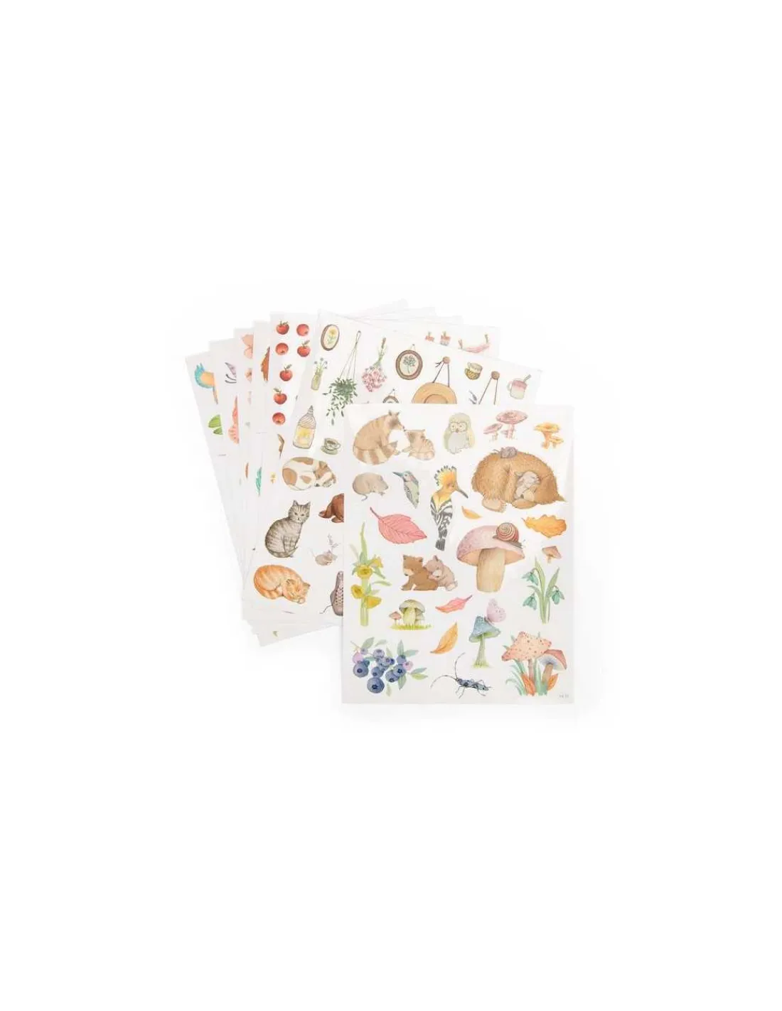 Moulin Roty Cahier de coloriage et stickers Les Rosalies -