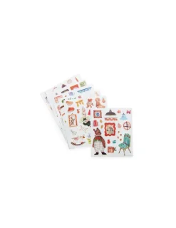 Moulin Roty Cahier de coloriage et stickers Les Minouchkas -