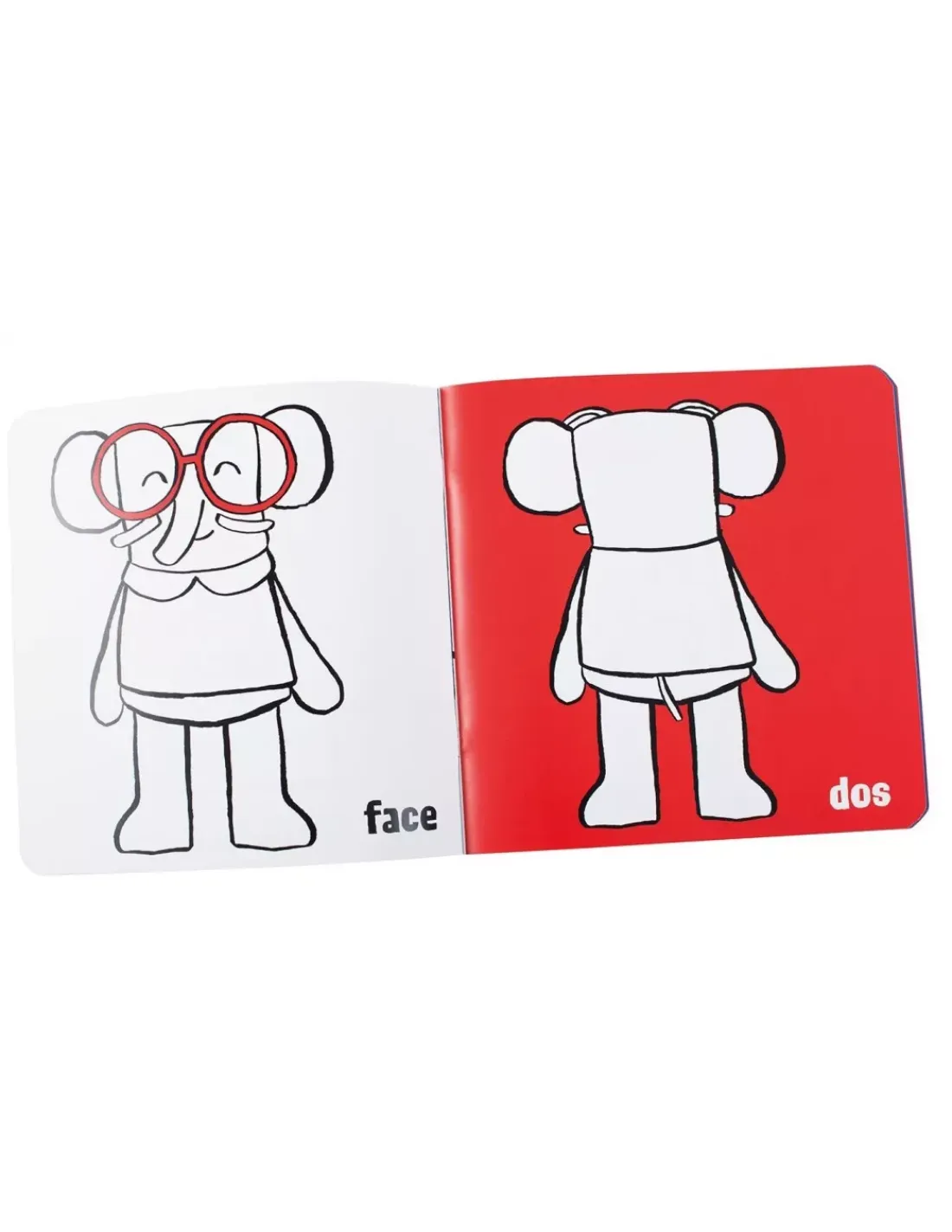 Moulin Roty Cahier de coloriage les contraires les Popipop -