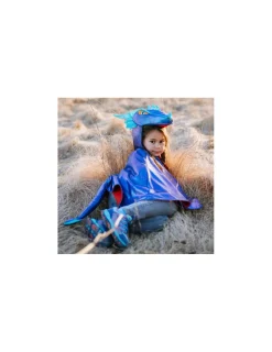 Great Pretenders Cape de dragon bleu irisé 4-6 ans -