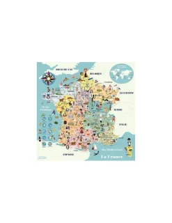 Vilac Carte de France magnétique Ingela P. Arrhenius -