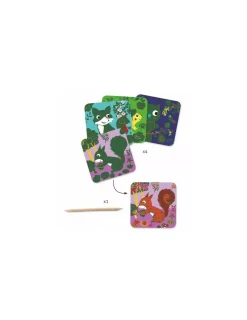 Djeco Cartes à gratter petites bêtes -