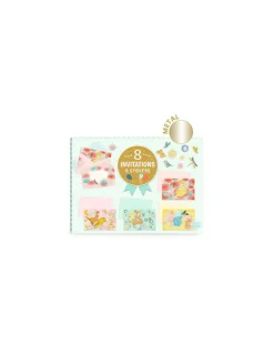 Lovely Paper by Djeco Cartes d'invitation Fées d'un jour - Djeco