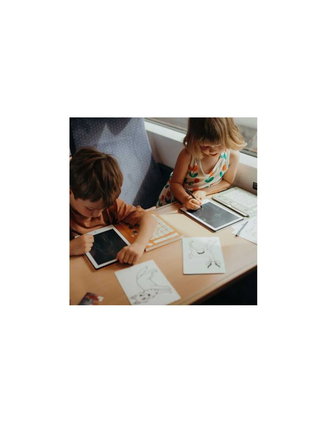 Kidywolf Cartes Kidydraw Mini Galaxy et Dinosaures -