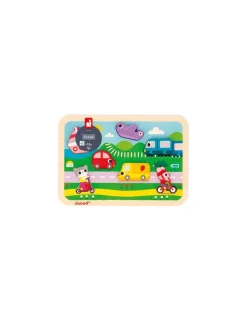 Janod Chunky puzzle Les véhicules -