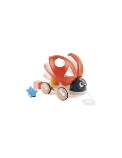 Hape Toys Coccinelle à tirer trieuse de formes - Hape