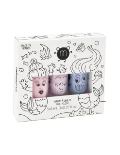 Enfant nailmatic KIDS Coffret 3 vernis MERMAID