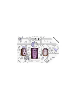 Enfant nailmatic KIDS Coffret Bus Party Disco violet - Nailmatic
