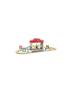 Hape Toys Coffret circuit de train portable - Hape
