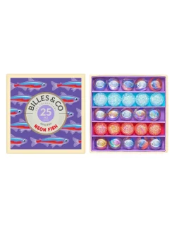 Enfant Billes and Co Coffret de 25 billes Neon Fish - Billes & Co