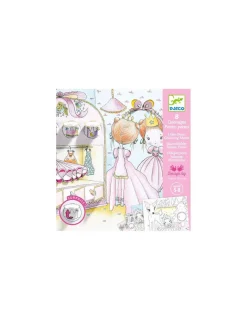 Djeco Coloriages Les petites portes de Pupi -