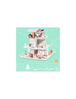 Djeco Colorie assemble et joue DIY Maison de poupées -