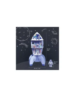 Djeco Colorie assemble et joue DIY Fusée -