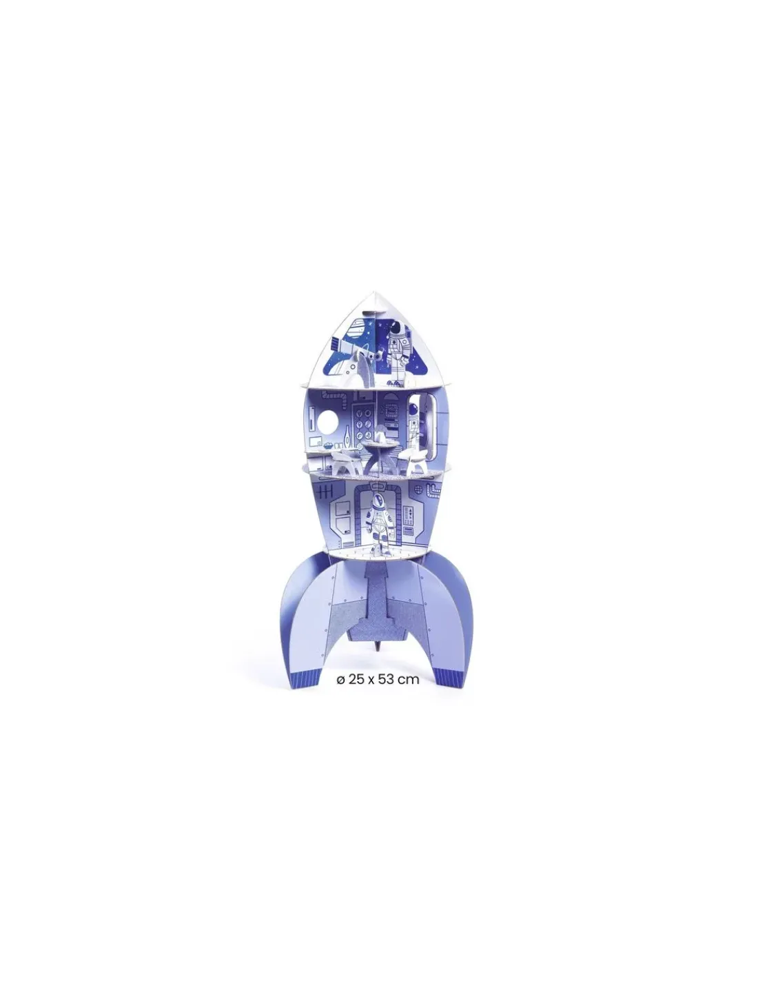 Djeco Colorie assemble et joue DIY Fusée -