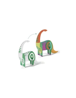 Djeco Colorie assemble et joue DIY Dinosaures -