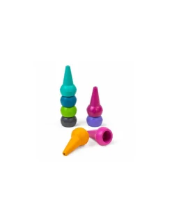Tiger Tribe Crayons empilables couleurs acidulées -