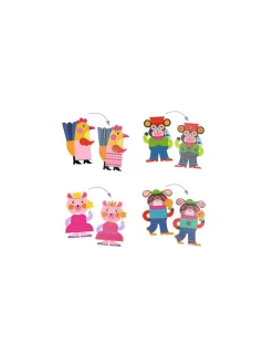 Djeco Créer avec des stickers Eclatants -