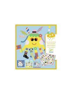 Djeco Créer des animaux marins avec des stickers -
