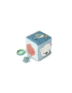 Little Big Friends Cube d'activités en tissu Océan -