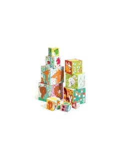 Djeco Cubes à empiler la forêt -