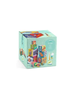 Djeco Cubes à empiler rigolos -