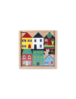 Janod Cubes Ville Cross Roads -