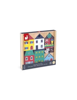 Janod Cubes Ville Cross Roads -