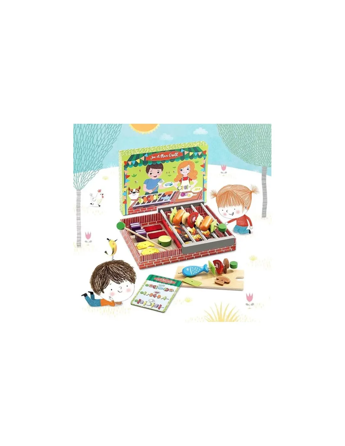 Enfant Djeco Dinette Joe et Max grill -