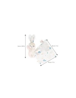 Kaloo Doudou lapin Blanc délicat Carré Douceur -