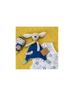Moulin Roty Doudou Pilou bleu Puce & Pilou -